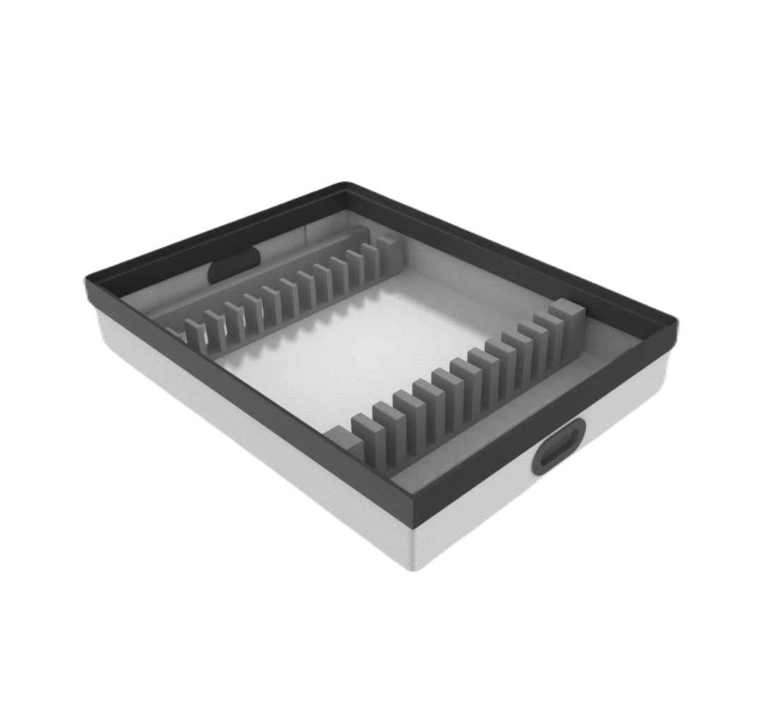 skrzynka sztaplowana danplabox z grzebieniem segregującym piankowym - DANPLA skrzynka sztaplowana danplabox z grzebieniem segregującym piankowym - DANPLA